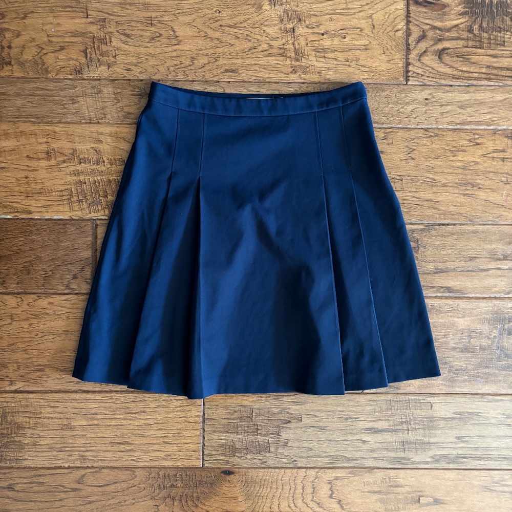 Tory Burch Tory Sport Tech Twill Pleated Golf Skirt Womens 6 Navy Blue